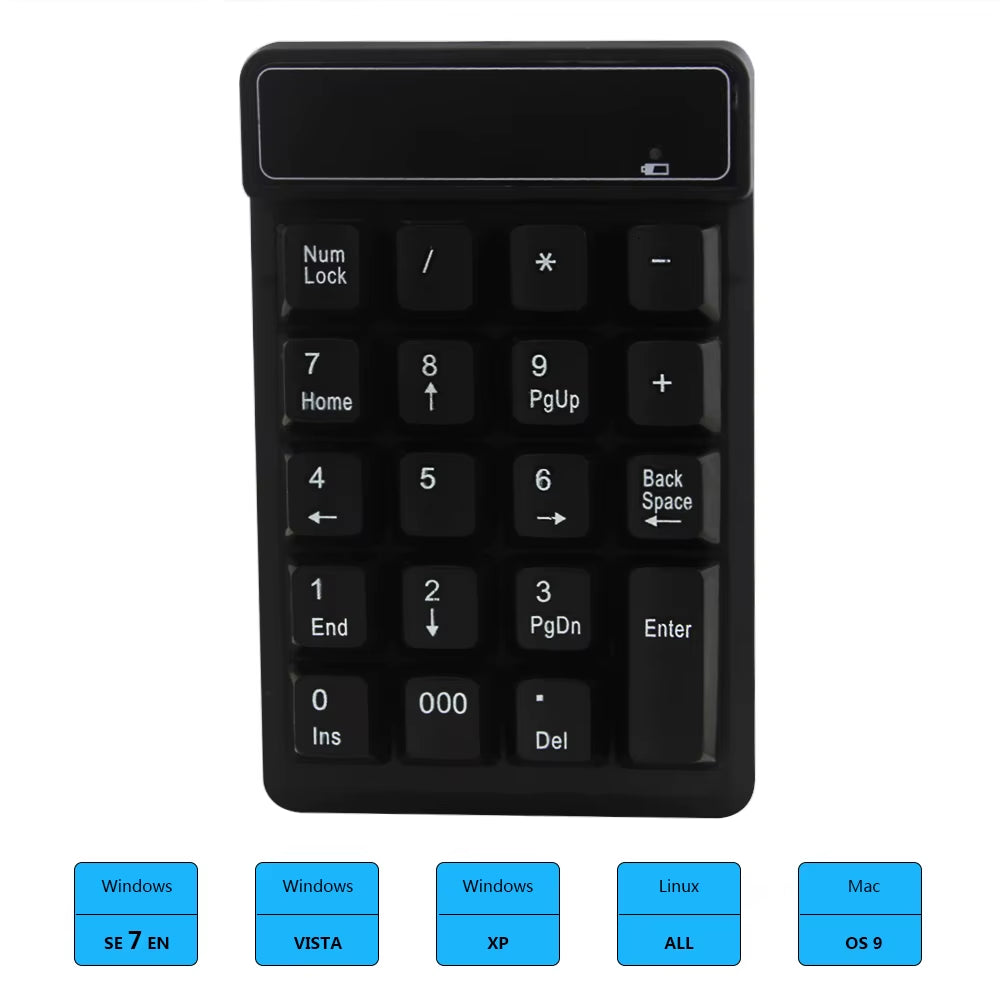 19 Keys USB Mechanical Keyboard Wired Numeric Keypad Mini Number Keycaps Numpad Keyboard for Laptop PC Notebook Accounting