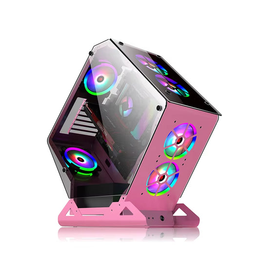 Gaming PC Case Custom Desktop Computer Gaming for Atx Case Wide Cube Computer Case Towers Chamber PC Cabinet