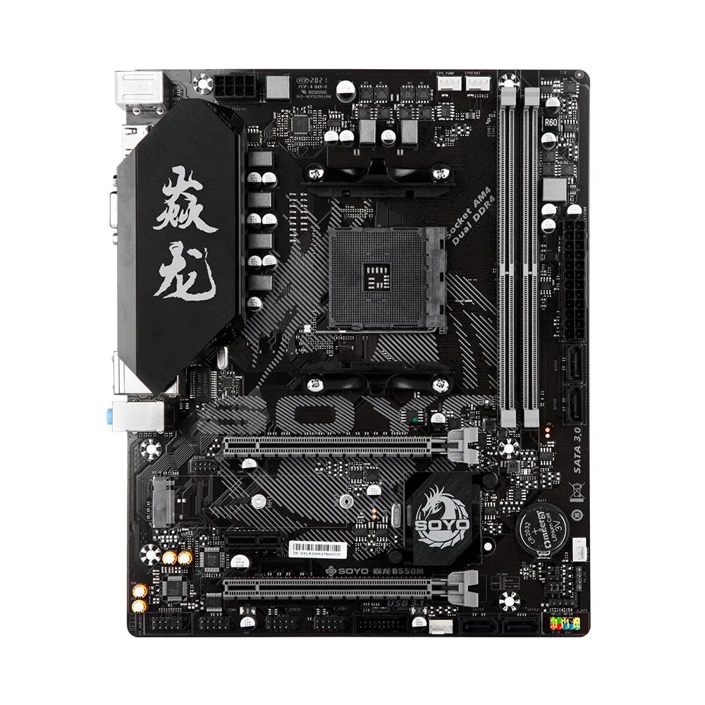 AMD B550M Gaming Motherboard USB3.1 M.2 Nvme Sata3 DDR4 Dual Channel Supports RYZEN R3 R5 R7 3000 4000 5000 CPU AM4 Socket