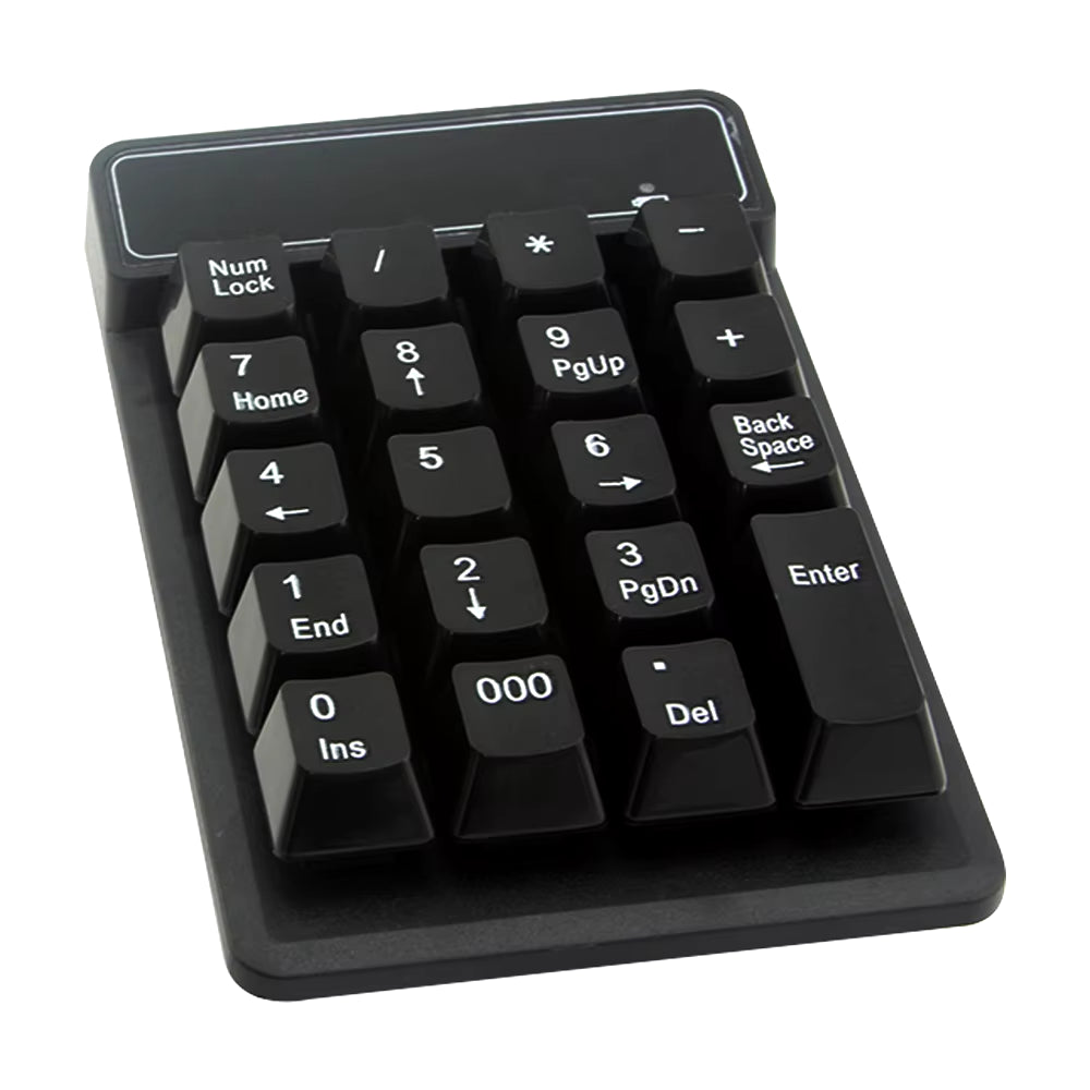 19 Keys USB Mechanical Keyboard Wired Numeric Keypad Mini Number Keycaps Numpad Keyboard for Laptop PC Notebook Accounting